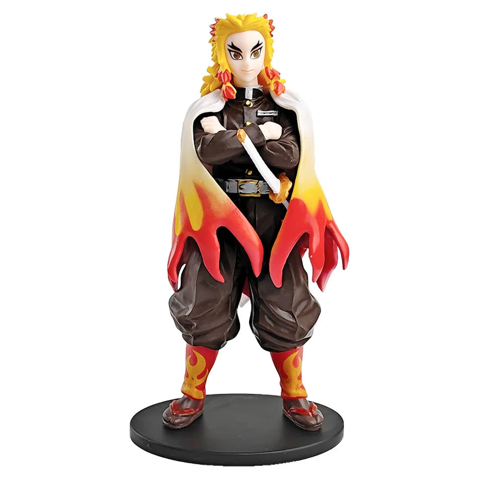 Demon Slayer Anime Action Figure - Kamado Tanjirou with Agatsuma Zenitsu And Nezuko PVC Model Toys Kimetsu No Yaiba Warriors
