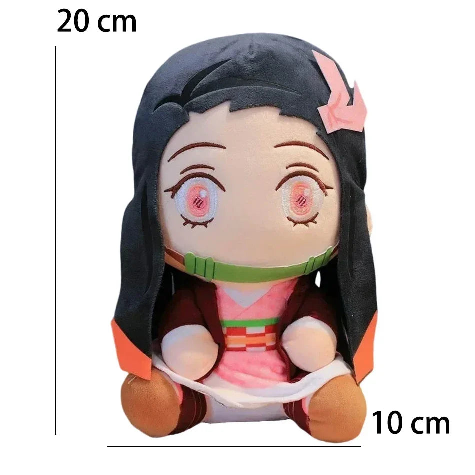 @20cm Hot Japan Demon Slayer Plush Dolls Lovely Anime Kimetsu No Yaiba Kamado Tanjirou Nezuko Zenitsu Kyoujurou Toys Kids Gifts